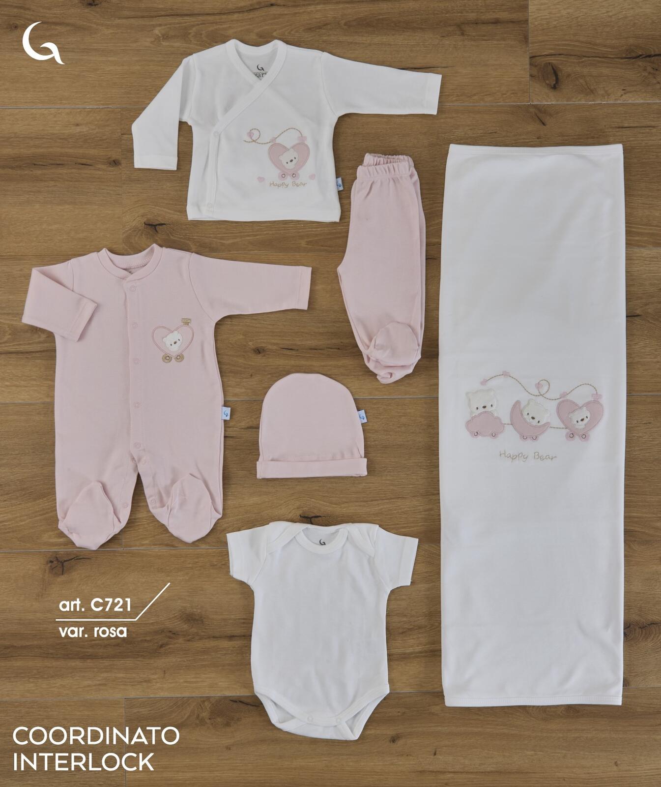 COMPLETO NEONATA C721 Tellini S.r.l. Ingrosso Abbigliamento